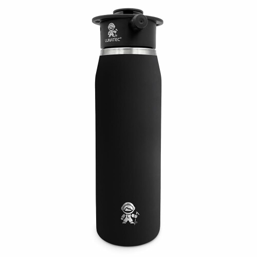 ルナテック(Lunatec) アウトドア 水筒 マイボトル アクアボット 真空断熱ボトル1000ml ブラック LTA1061000