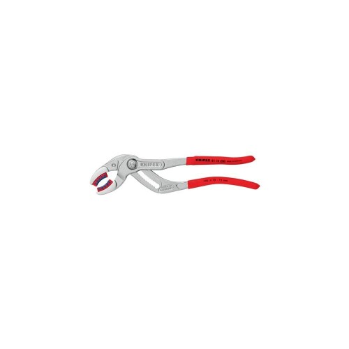 KNIPEX クニペックス 配管ペンチ 全長250粍 プラスティックアゴ付 プラスティックコーティングハンドル Crメッキ 8113-250