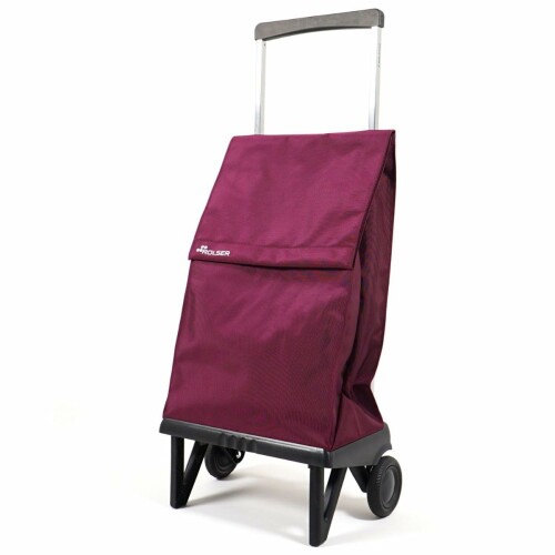 ロルサー(Rolser) 折りたたみ買い出し手押し車 PLEGAMATIC(プレガマティック) 40L MF バーガンディ | 買い出し手押し車 ワンタッチで折りたたみ パウダーコンパクト 静音 他愛も無い 段差も流ちょう 大電気容量 スペ