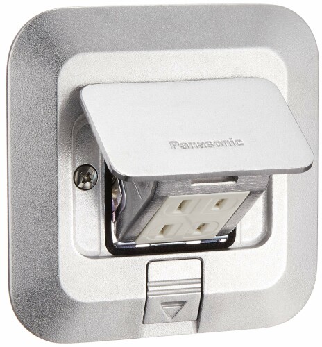 パナソニック(Panasonic) アップコンシルバー 建造物・バス発着場用 角型 2コ用 2P15A 125V DU5340P