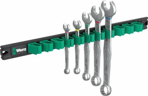 WERA ヴェラ 5本組コンビネーションレンチセット マグネットレール付き 020234