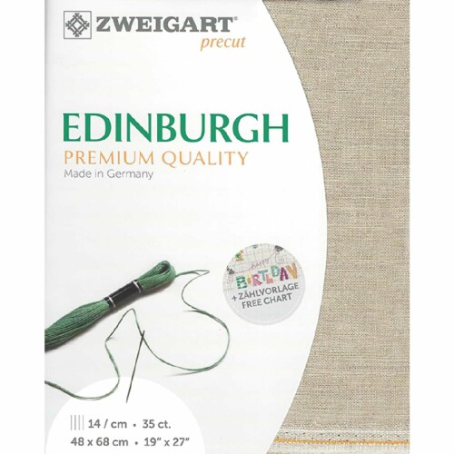 ツヴァイガルト(ZWEIGART) 刺しゅうクロス 36CT EDINBURGH 48×68cm ベージュ ZW3217P-52