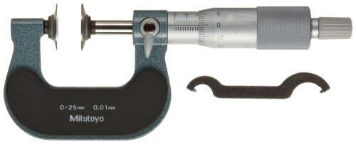 ミツトヨ 歯厚マイクロ米突 アナログ 超硬アロイ心付け付 GMA-25W 123-113