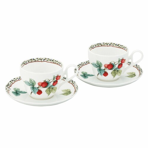 Noritake ノリタケ カップ & ソーサー ( ペアセット ) ( コーヒー ティー 兼用) 250cc オーチャードガーデン 電子レンジ対応 2客 ボーンチャイナ P97887/4911