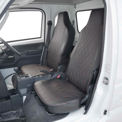 ボンフォーム(BONFORM) 車種別専用専用シートカバー ダイヤキルト K2-2 スーパーキャリィ専用(DA16T) レッド 4368-09RE
