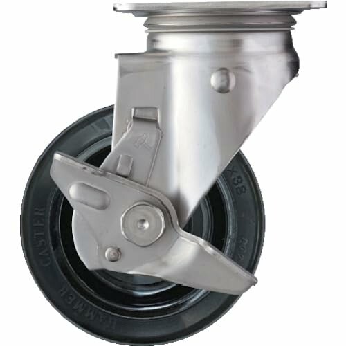 鉄槌キャスター(Hammer Caster) SUS 側面SP付 予防医学車 125粍 313S-RU125
