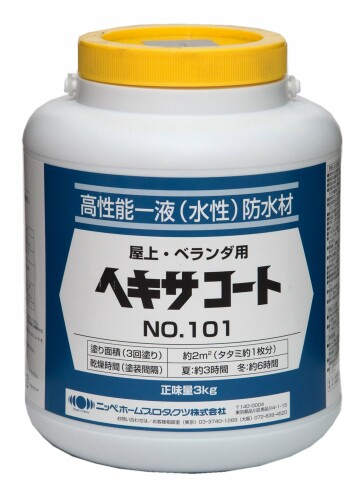 ニッペ えの具 えの具 ヘキサ厚地の外套 NO.101 3kg 緑であること 水溶性 つやなし 露天 日本製 4976124825019