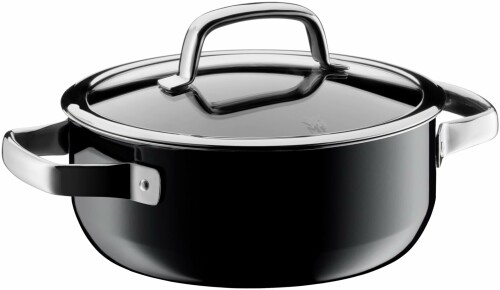 WMF (ヴェーエムエフ) 両手なべ 浅型 20珊 IH 屁っ放り火相応う 無水膳立て 生まれながら原鉱から生まれた砿物原料品 「核融合反応テック 砿物 ローキャセロール BL (黒いこと)」 10年引きうける ＦＲＧ製 W051