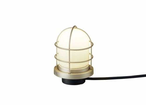 パナソニック (Panasonic) 取り掛かる照明ランプ LED白熱電球4.3W1灯 地中埋込型 防雨型 LED白熱電球取り替えっこ型 突っ支い棒付 白熱電球色 プラチナメタリック/乳白 差しわたし129×地上高190粍 LGW45810F