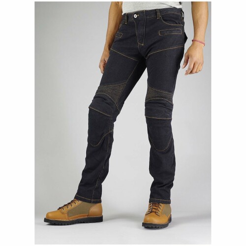 (KOMINE) バイク用 パンツ PK-7183 スーパーフィット KVデニムジーンズ 07-7183 メンズ Black L