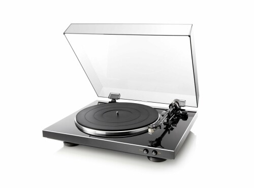 デノン Denon DP-300F アナログ 電気蓄音機 フォノイコライザー付 フルオート 薬莢属する 黒いこと DP-300FK
