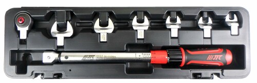 JTC 鍵＆トルクレンチセット 頭顱取り替えっこ型 9.5粍 3/8 10-100 Nm JTC6833K