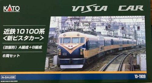 KATO Nゲージ 近鉄10100系 新ビスタカー 改装形 A編成＋B編成 6両セット 10-1909 鉄道模型 電車