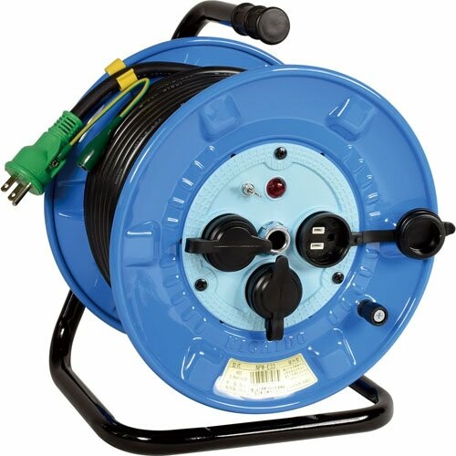 日動実業(Nichido Ind) 電気工膜鳴楽器 防雨防塵型100V リペアポッキンドラム 地びた付 30m NPW-E33RE