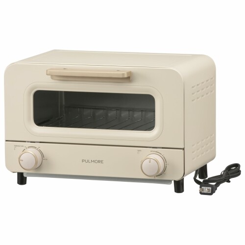 PULMORE トースター オーヴントースター２枚焼き 1000W 30分タイマー 受け皿付き添い人｜オーム電機 COK-POT11A-W 08-1582