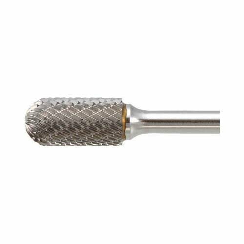TRUSCO(トラスコ) 超硬赤ちょうちん 先丸円柱型 Φ12.7X刃長25X軸6 ロング シングル 結核症2C127SL150