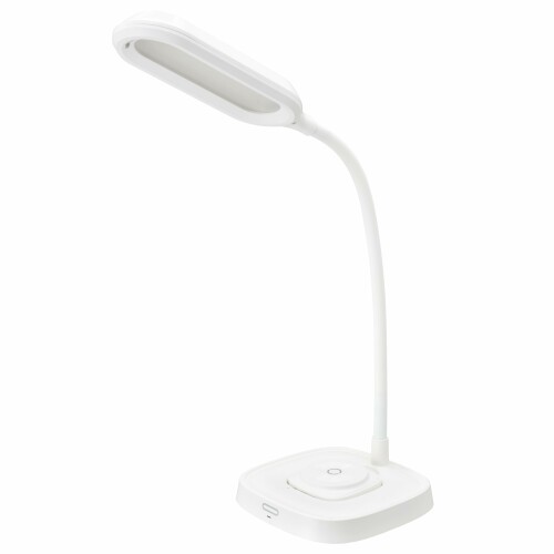 オーム(OHM) LEDデスクライト 450ルーメン 昼光色 ホワイト ワイヤレス充電機能付き MagSafe対応 DS-L50FMS-W 06-5230 オーム電機