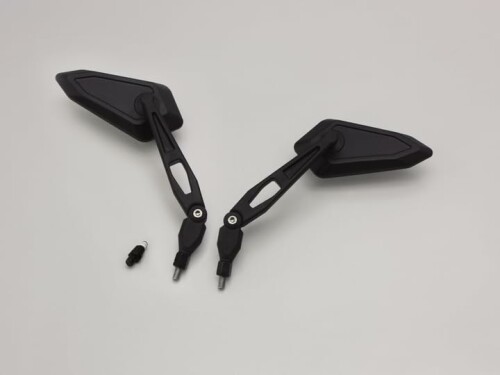 ハリケーン(HURRICANE) バイク用 アジャストミラー TYPEI 左右SET M10正逆アダプター付 ブラック HA6218-02