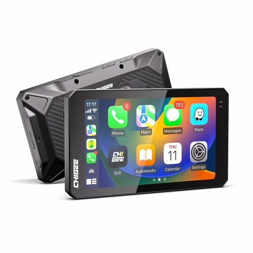 AKEEYO CHIGEE AIO-6 MAX バイク用 スマートモニター Carplay Android Auto 5G Wi-Fi搭載 6インチ 高輝度IPS 2000ニット 60FPS IP69防水防塵 バイク ナビ ドラレコ Bluetooth5.0 インカム/スマホ連動 振動・熱対策｜ビッグゲート