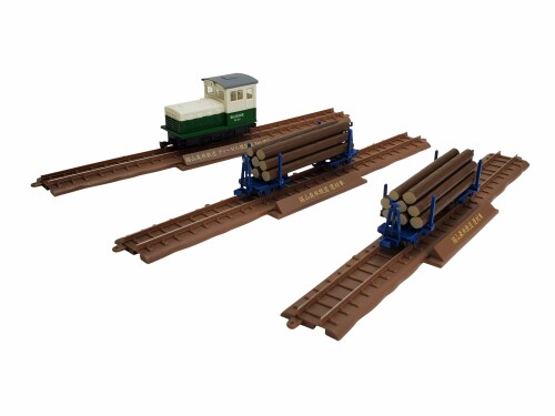 鉄道コレクション 鉄コレ ナローゲージ80 猫山森林鉄道 L型ディーゼル機関車 ツートンカラー 運材車 3両セット A ジオラマ用品 325444