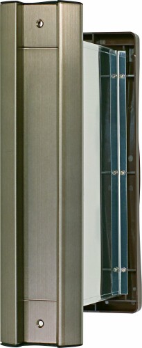 水上金属元素 No.2000郵便うけタテ型内フタ付気密型厚壁用 琥珀色 (001-5861) 1台