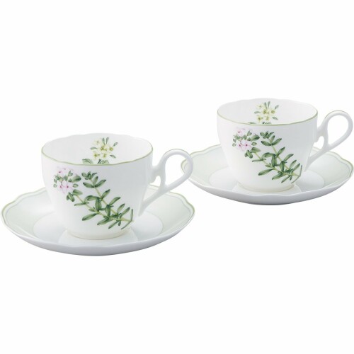 Noritake ノリ竹 優勝杯 \u0026 平円盤 ( ありの実仕掛ける ) ( 珈琲 紅茶 兼用) 250竓 イングリッシュハーブズ 陰電子領域相応う 2客 一時停止 ボーンチャイナ P97887/4942