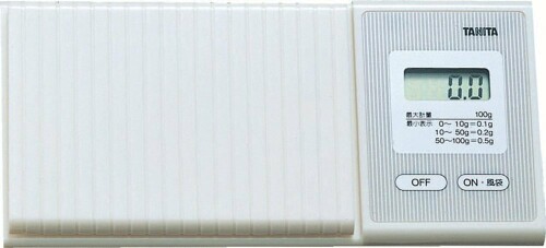 タニタ 規模 はかり 持ちはこぶ 日本製 100g 0.1gユニット ポケッタブルスケール 1476 WH