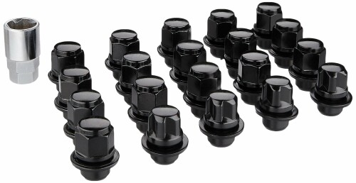 KYO-EI(協永産業)トヨタ純正平座アルミホイール専用マグタイプナット&ロックセット 21HEX M12×P1.5 ブラック 20個入り T0621B