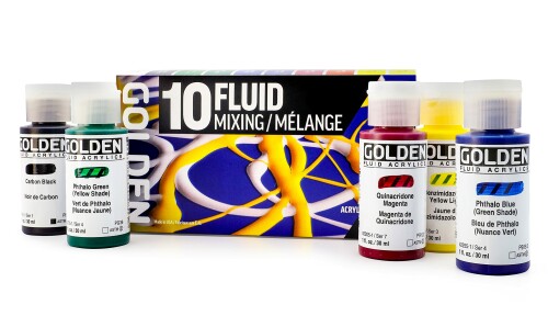 Golden Acrylic Fluid 928 30ml 混一10色書き割り 13110928