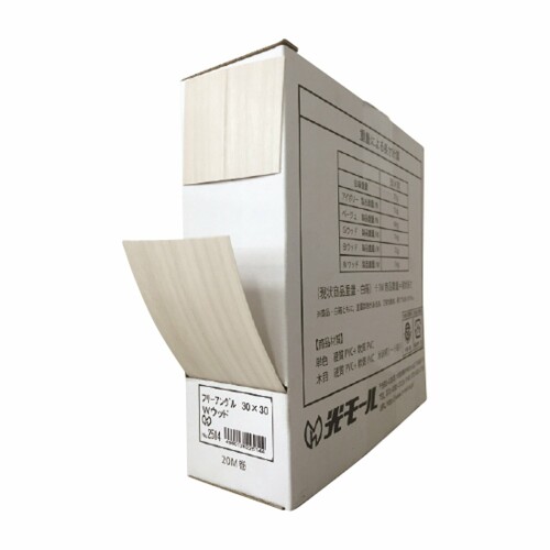 光ショッピングセンター 2514 無償性一角 幅60粍(30×30) 20M巻 W白木