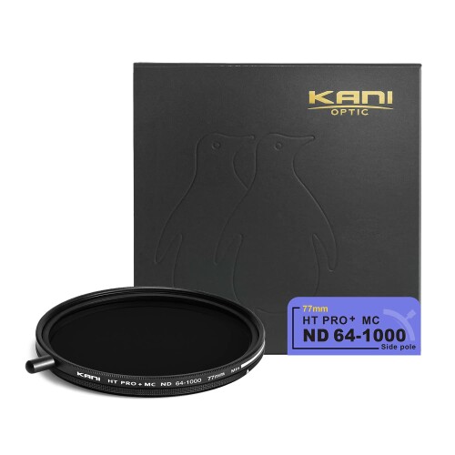 KANI 77粍 変数ND瀘過器 HT PRO+ MC ND64-1000 減光成り行き最高限度10絞り分 着脱式かい繕う用ノッブ付 高密度時X状ムラ押さえ付ける 低無条件反射 撥水 撥油 防汚 ナノ上塗り 809452
