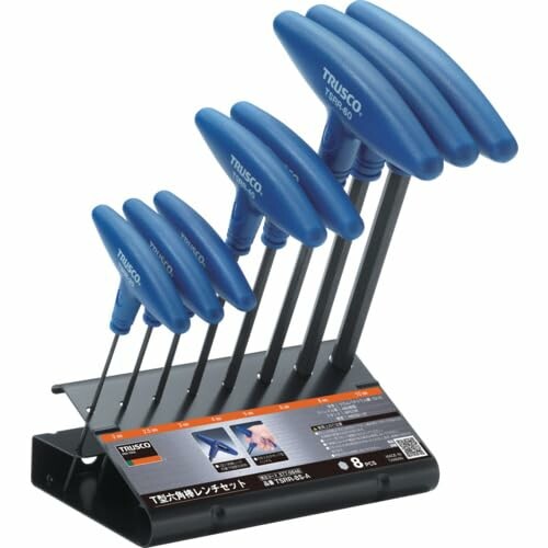 ＴＲＵＳＣＯ Ｔ型六角棒レンチセット ８本組 TSRR-8S-A