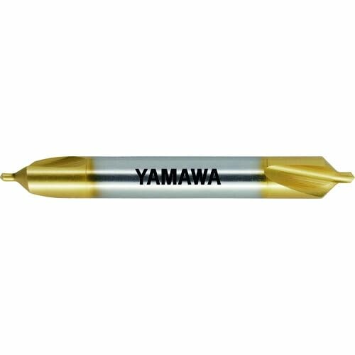 ヤマワ コーティング弱ねじれ溝A形90° センタ穴ドリル CD-Q V 2.5X90°X7.7 CD-Q-V-2.5X90X7.7