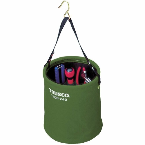 TRUSCO(トラスコ) アタッチメント付電工バケツΦ270X300 OD色 TADB-270-OD