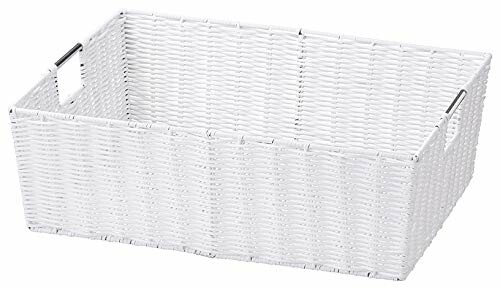 ちどり産業(Tidorisangyou) 収納ボックス ホワイト 50X37Xh17ｃm ＰＥバスケット 58-14WH