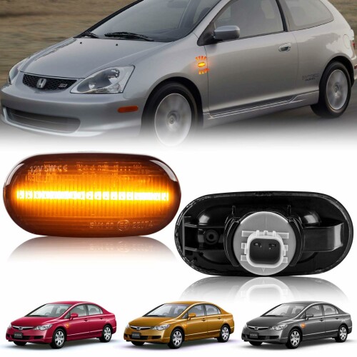 NEIFILES ホンダ シビック 4D シビック ハイブリッド LED サイドマーカー ウインカー 純正部品 ランプユニツト 品番34301-SNW-003フェンダーマーカー ランプ 車検対応 全点滅純正部品 ランプユ｜ビッグゲート