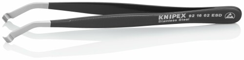 クニペックス KNIPEX 委しい毛抜き 心付け幅2.50×4.00 全長120粍 9216-02ESD
