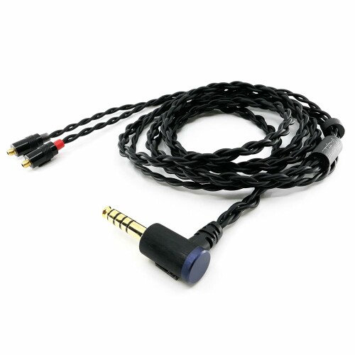 マエストローディオ Maestraudio Amazing Wire MAW BOOTES 120珊 銀厚地の外套OFC×OFC4芯変わり種まとめ上げる Pentaconn ear繋ぎ 4.4粍平衡にするL字繋ぎ IEMリケーブル オーディオ-TV・オーディオ・カメラ-ヘッドホン・イヤホン