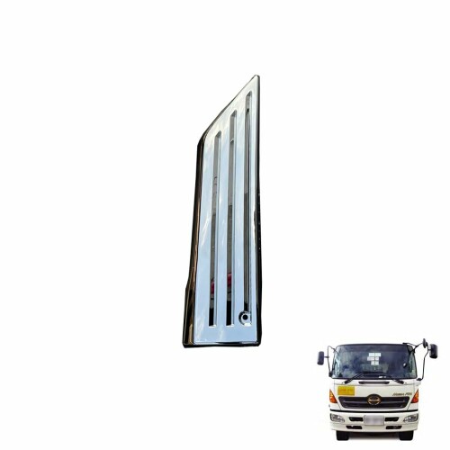 日野 4t レンジャープロ 標準/ワイド共用 エアインテークカバー 運転席側 メッキパーツ (H14.1～H29.4)｜ビッグゲート 10,725円