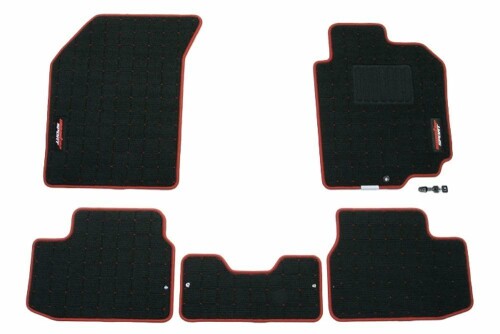 MONSTER SPORT フロアマット Type-2 スイフトスポーツ(ZC31S) MT車用 ブラック×レッド 894502-4650M