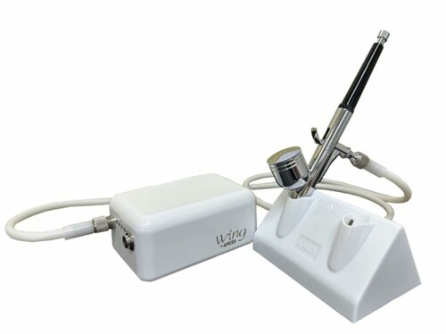 大気圏テックス(Airtex) AIRTEX コンプレッサーWing(舞台の袖) + 大気圏毛はらいM\u0026S + エアブラシスタンド ひと休み付き添い人 仕掛ける 余暇活動用物の具 APC026-MS+ 白いこと