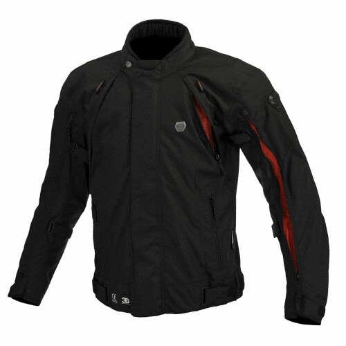 (KOMINE) バイク用ジャケット 07-5994 メンズ ブラックレッド L