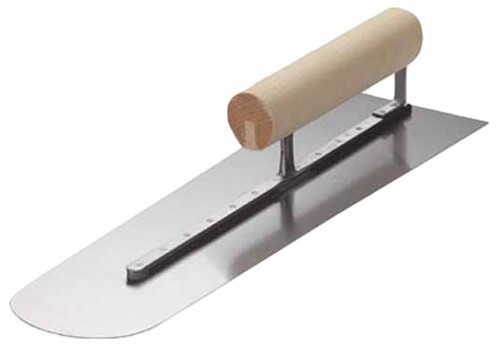 ナルセ商工(Naruse Chamber of Commerce) 本焼土間鏝長柄 元幅115×先幅95 コテ長さ420粍 HDK-420
