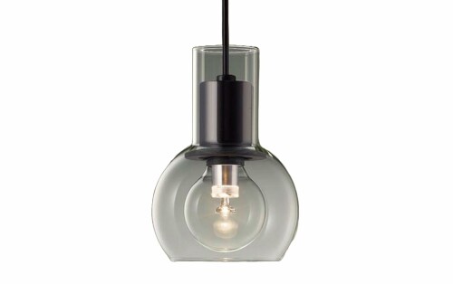 パナソニック (Panasonic) シャンデリヤ LED白熱電球3.4W1灯 導線配管取り付き型 ガラスセードタイプ LED白熱電球取り替えっこ型 白熱電球色 黒いこと/澄み切った 差しわたし143×高さ206粍 LGB16813