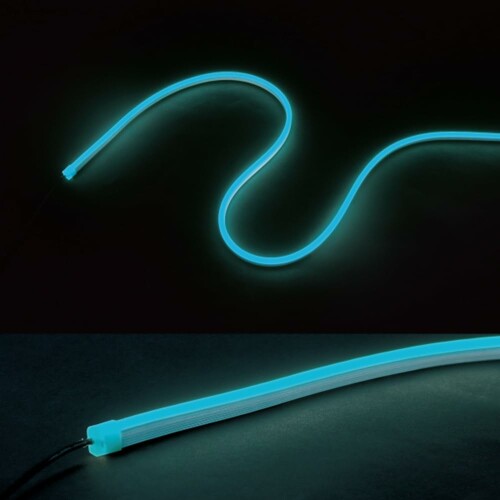 ジェフコム LEDフレキネオン 室内用 4m アクアブルー STM-FN01-04A