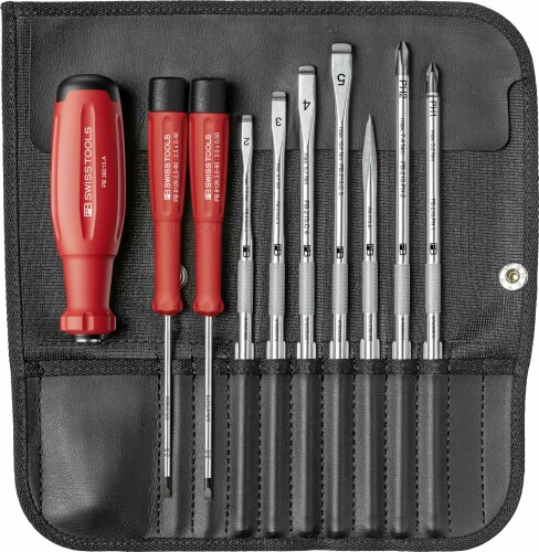 PB SWISS TOOLS ピービースイスツールズ 差替式１番ウッド書き割り 9本組 箱入 38215.CBB