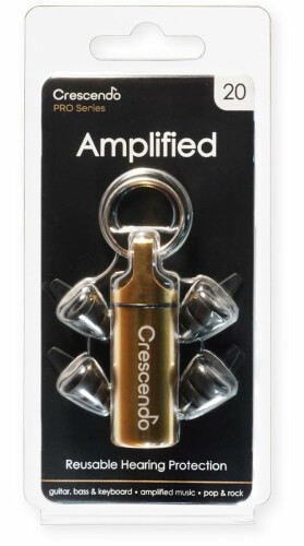CRESCENDO PRO 耳栓 ギター/歌唱/DJ用 イヤープロテクター Amplified 20