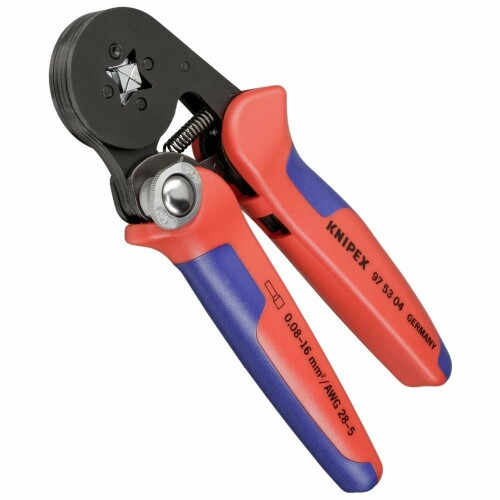 KNIPEX クニペックス ワイヤーエンドスリーブ用 圧着プライヤー 0.08-10+16粍2 コンフォートハンドル 9753-04