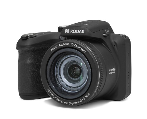 PIXPRO KODAK(コダック) コンパクトデジタルカメラ 40倍光学望遠レンズ 2068万絵素 24粍（広角） 黒いこと AZ405BK-AMZ