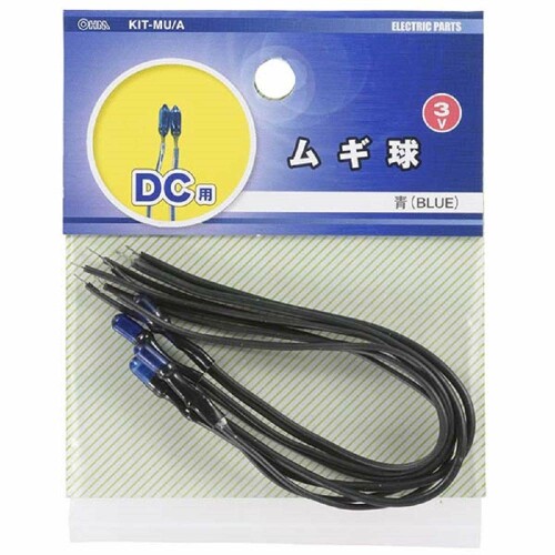 オーム電機 ムギ球(青 4個入り)
